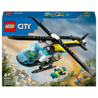 LEGO City Emergency Rescue Helicopter 60405 Building Toy Set - 226 Pieces