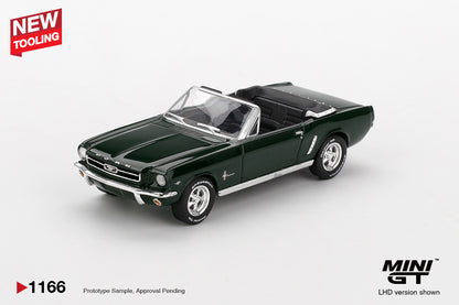 Mini GT 1166 -  Ford Mustang - Ford Mustang Convertible 1964 (Highland Green) - Scale 1:64