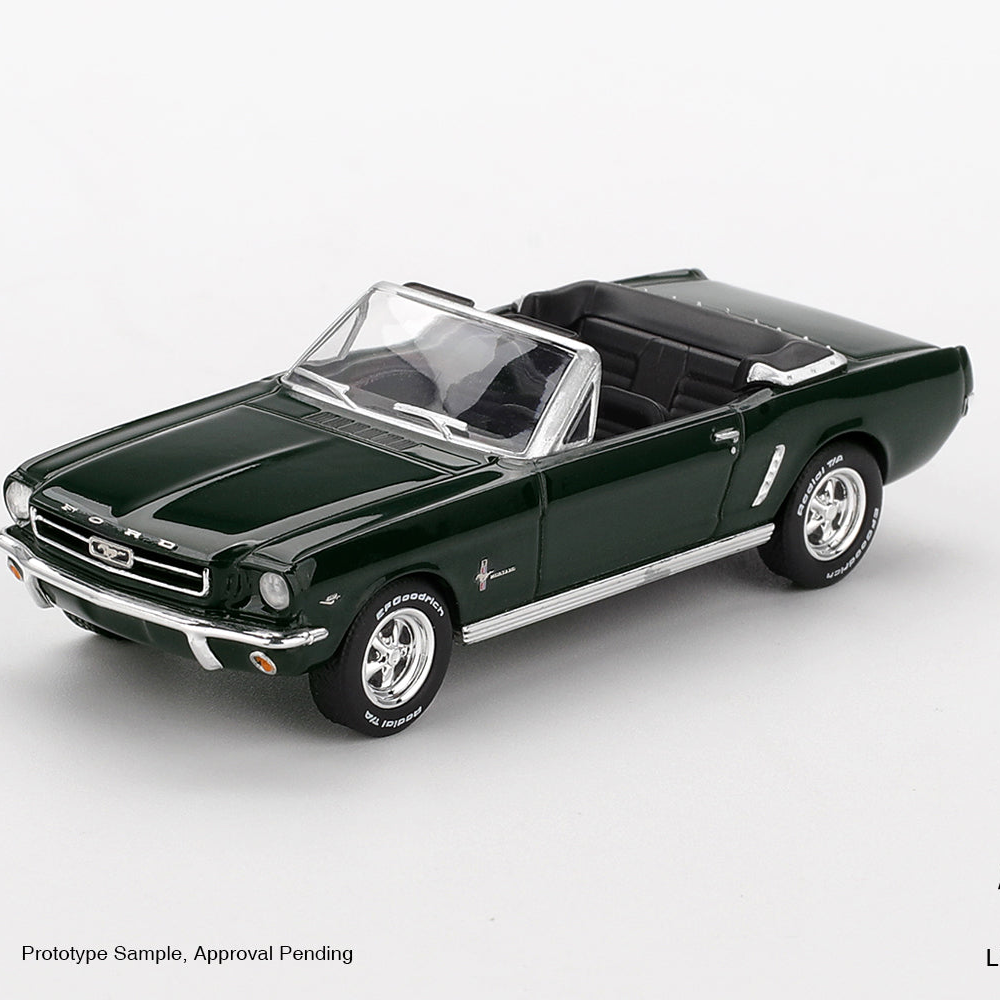 Mini GT 1166 -  Ford Mustang - Ford Mustang Convertible 1964 (Highland Green) - Scale 1:64