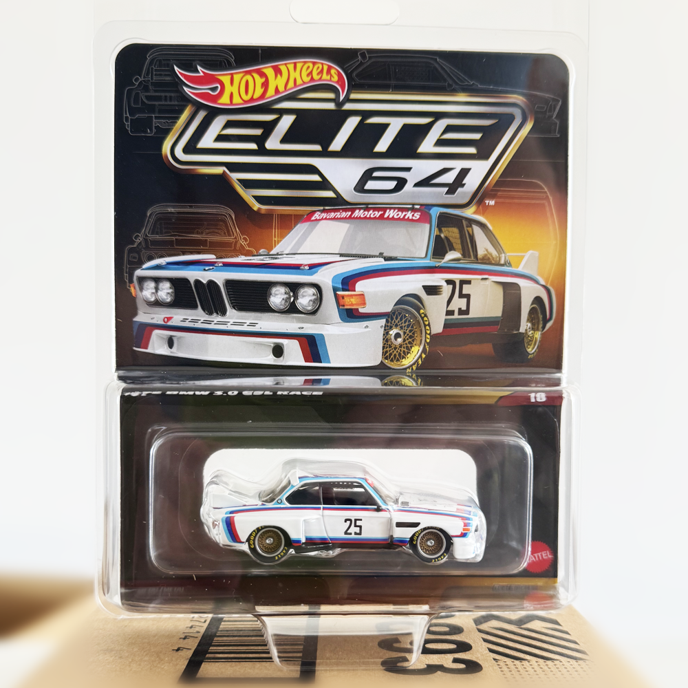Elite 64 - Hot Wheels Premium - 1975 BMW 3.0 CSL Race| Toyclick