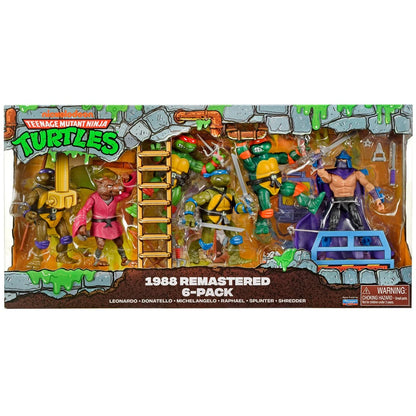 Teenage Mutant Ninja Turtles Retro Remastered Action Figure 6-Pack