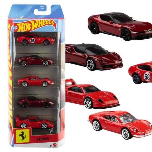 Hot Wheels - Ferrari 5 Pack