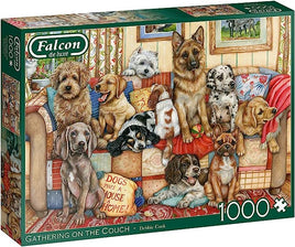 Jumbo Falcon de Luxe puzzle: Gathering on the couch