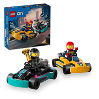 LEGO City Go-Karts and Race Drivers 60400 Building Toy Cars - 99 Pieces