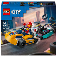 LEGO City Go-Karts and Race Drivers 60400 Building Toy Cars - 99 Pieces