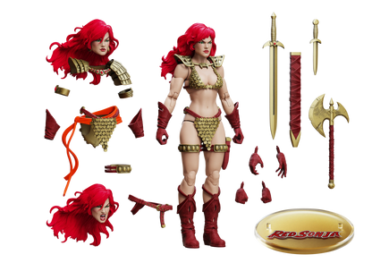 Red Sonja - Limited Edition Gold And Red - Epic Hacks Figure (1:12)