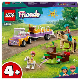 LEGO Friends Horse and Pony Trailer 42634 Building Toy Cars (105 Pieces)