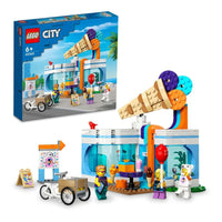 LEGO City Ice-Cream Shop 60363 Building Toy Set for Kids Aged 6+ - 296 Pieces