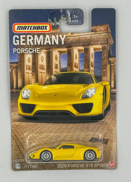 Matchbox - 2020 Porsche 918 Spyder scale 1:64