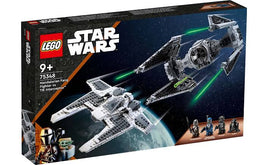 LEGO Star Wars Mandalorian Fang Fighter vs. TIE Interceptor 75348 Building Toy Set (957 Pieces)