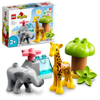 LEGO DUPLO Wild Animals of Africa Building Toy Set (10 Pieces) (10971)