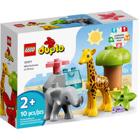 LEGO DUPLO Wild Animals of Africa Building Toy Set (10 Pieces) (10971)