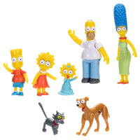 The Simpsons -  Whole family and Pets (7 figs) - (6cm articulated minifigures)