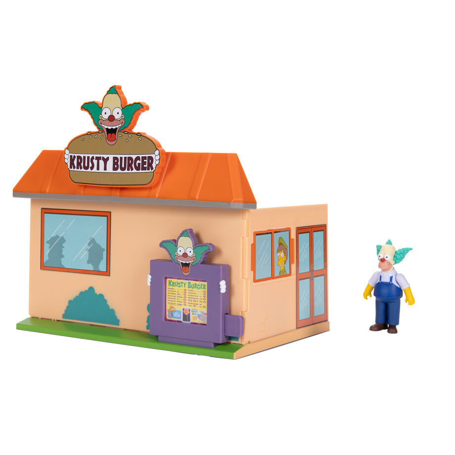 The Simpsons -  Krusty Burger Diorama / Set (With Krusty)