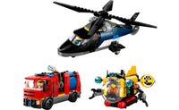 Lego City - Helicopter, Fire Truck, Submarine - (60462)