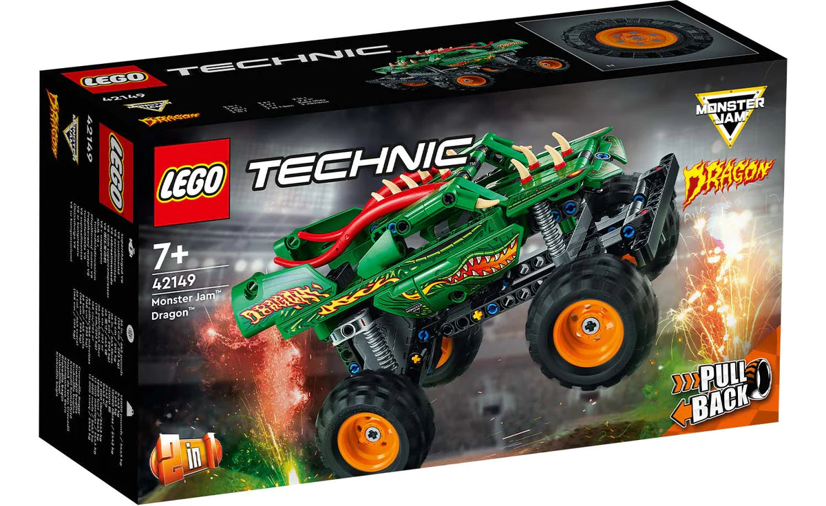 LEGO Technic Monster Jam Dragon 42149 Building Toy Set 217 Pieces