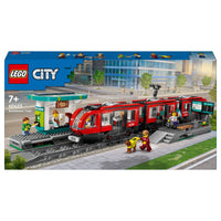 LEGO® City Downtown Tram and Station Toy Set 60423