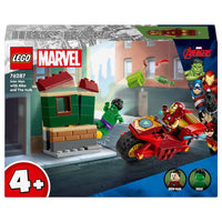 LEGO Marvel Iron Man with Bike and The Hulk Playset 76287