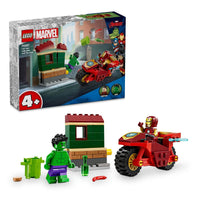 LEGO Marvel Iron Man with Bike and The Hulk Playset 76287