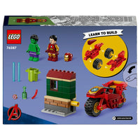 LEGO Marvel Iron Man with Bike and The Hulk Playset 76287