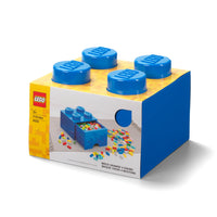 Lego Storage Brick 4 Knobs Blue