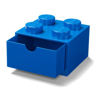 Lego Storage Brick 4 Knobs Blue