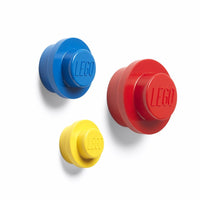 LEGO Wall Hangers - Set of 3 - Red, Blue, Yellow