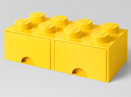 Lego Brick Drawer 8 Knobs Yellow