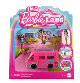 Barbie Mini Barbieland Doll & Vehicle Set With 1.5-Inch Doll & Dreamcamper With Color-Change Pool