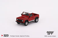 Mini GT - Land Rover Defender 90 Pickup Masai Red - 323