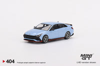 MINI GT 404 - Hyundai Elantra Performance Blue scale 1:64