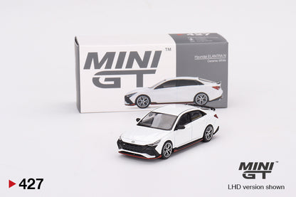 Mini GT 427 - Hyundai Elantra Ceramic White - Scale 1:64