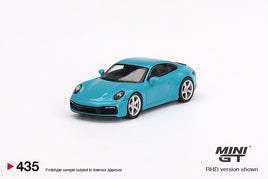 Mini GT - Porsche 911 (992) Carrera S Miami Blue - 435 1:64