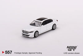 Mini GT 557 - BMW Alpina B7 xDrive Alpine White - Scale 1:64