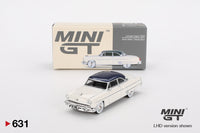 Mini GT 631 - Lincoln Capri 1954 Arctic White - Atlantic Blue scale 1:64