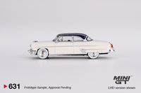 Mini GT 631 - Lincoln Capri 1954 Arctic White - Atlantic Blue scale 1:64