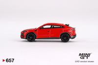 Mini GT Lamborghini - Lamborghini Urus Performante Rosso Mars 657 scale 1:64