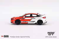 Mini GT 686 - Honda Civic Type R 2023 Pace Car Red scale 1:64