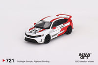 Mini GT  721 - Honda Civic Type R 2023 Pace Car White