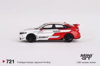 Mini GT  721 - Honda Civic Type R 2023 Pace Car White