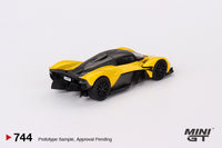 Mini GT 744 - Aston Martin Valkyrie Sunburst Yellow scale 1:64