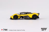 Mini GT 744 - Aston Martin Valkyrie Sunburst Yellow scale 1:64