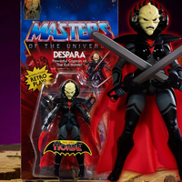 Action figure of Despara from Masters of the Universe with packaging