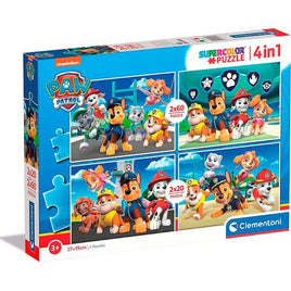 Clementoni Paw Patrol Supercolor 4 in 1 Puzzle