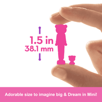 Barbie Mini Barbieland Cutie Reveal Doll & Pet, 1.5-Inch Color Dream Series (MYSTERY ITEM)