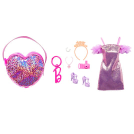 Barbie Fashion Bag Purple Heart