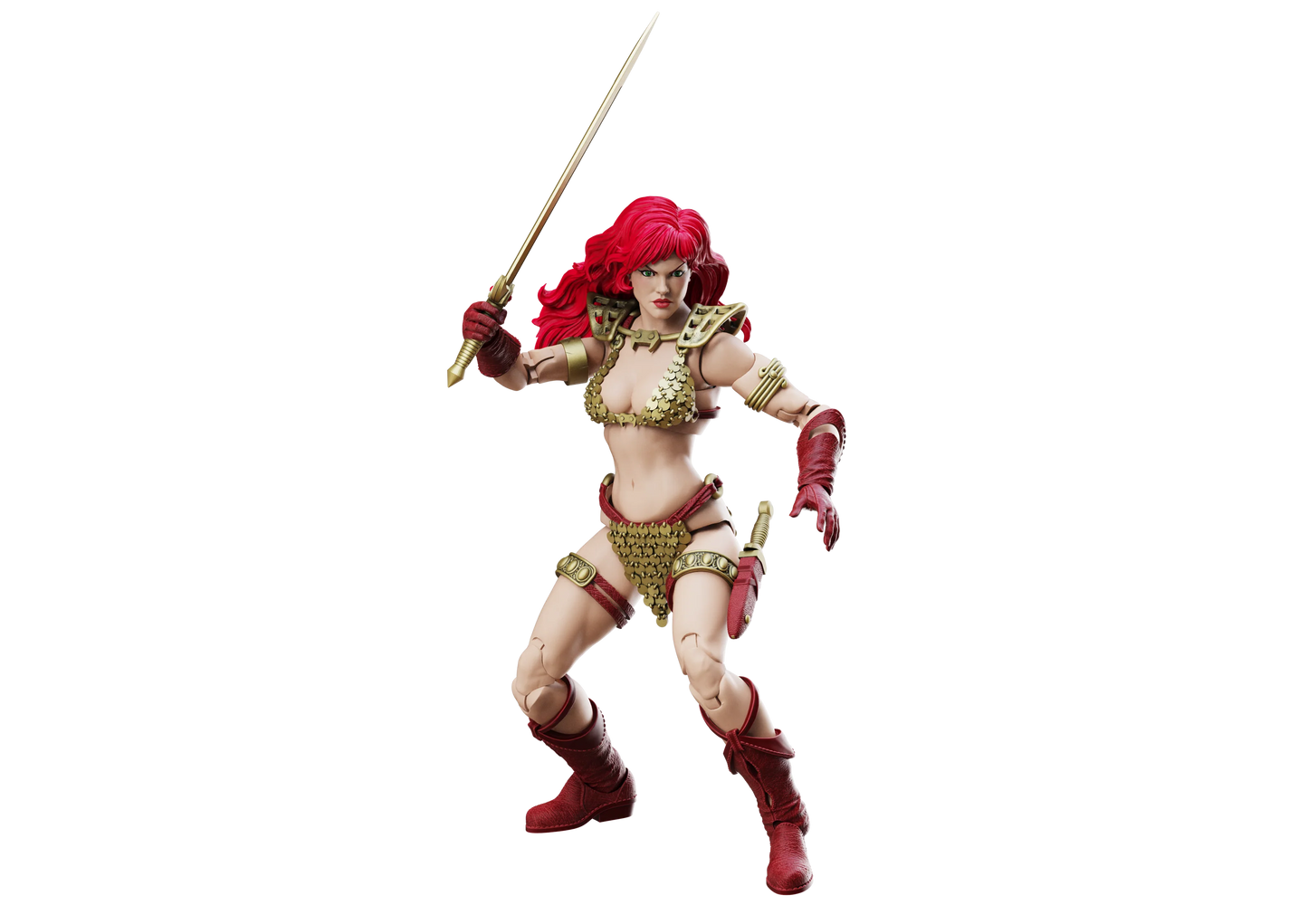 Red Sonja - Limited Edition Gold And Red - Epic Hacks Figure (1:12)