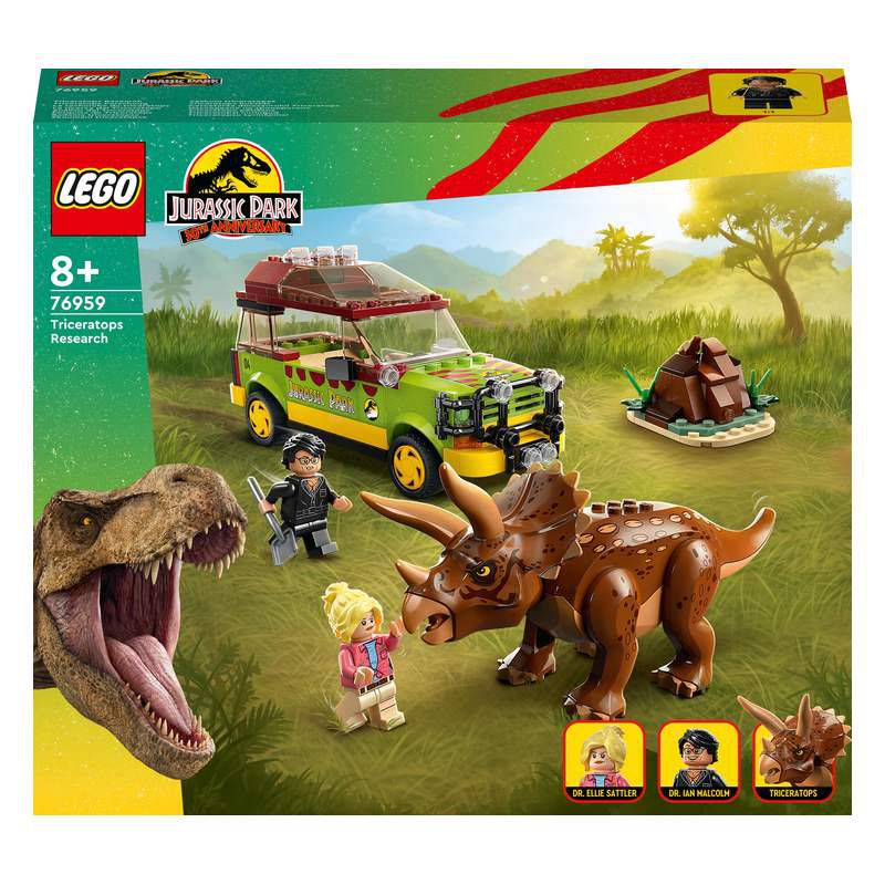 LEGO Jurassic Park Triceratops Research 76959 Building Toy Set