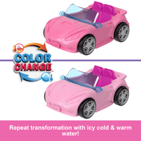 Barbie Mini Barbieland Doll & Vehicle Set With 1.5-Inch Doll & Convertible Car With Color-Change