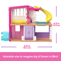 Barbie Mini Barbieland Doll House Playsets With 1.5-Inch Doll, Furniture & Accessories (Styles May Vary)